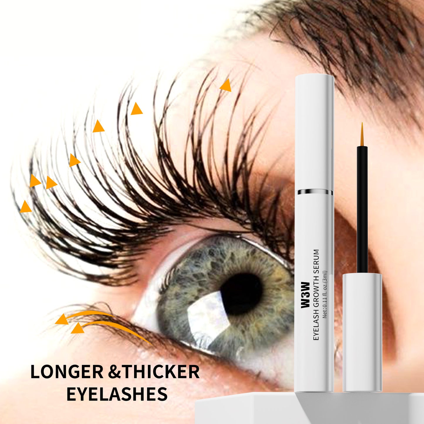 Eyebrow Growth Serum EyeLash Growth Serum 3 Pack Advanced Formula To Boost Longer, Fuller & Thicker Looking Brows 3mL Tube