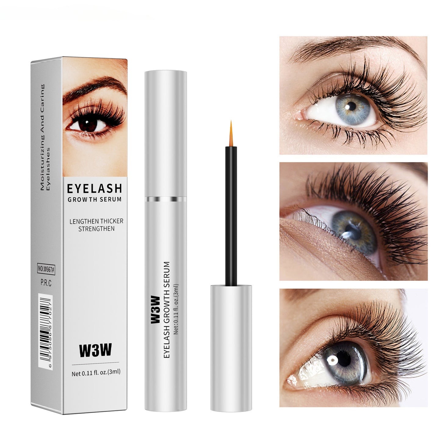 Eyebrow Growth Serum EyeLash Growth Serum 3 Pack Advanced Formula To Boost Longer, Fuller & Thicker Looking Brows 3mL Tube